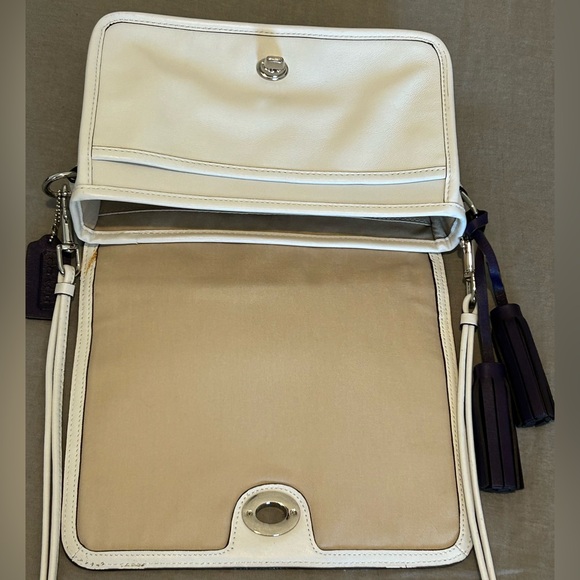 COACH Penelope Perforated Smooth Leather Crossbody Bag - Picture 13 of 15